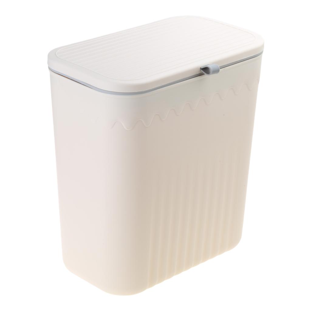 Large Capacity Kitchen Trash Can with Lid Easy To Install Wall Mounted Design Kitchen Wastes Garbage Basket