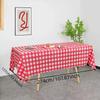 1/2/3pcs One Time Party Heckered Tablecloth Kitchen,Wedding,Holiday Table Decoration Tablecloth,Outdoor Picnic Tablecloth