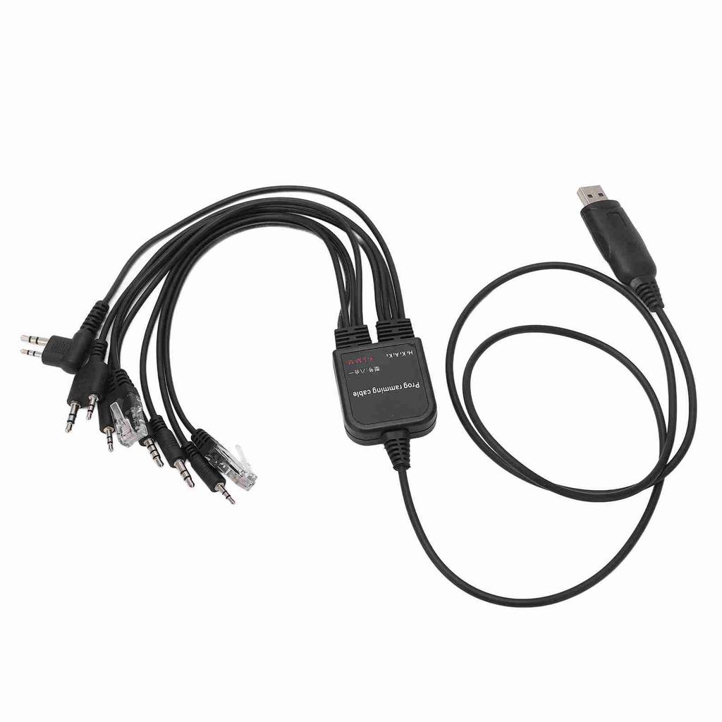 8-in-1 USB-Programmierkabel Plug and Play Hohe Leistung für Kenwood Walkie-Talkie