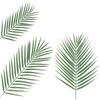 5pcs Large Fake Tropical Palm Leaves Plastic Artificial Leaves Artificial Green Palm Leaves  Wedding