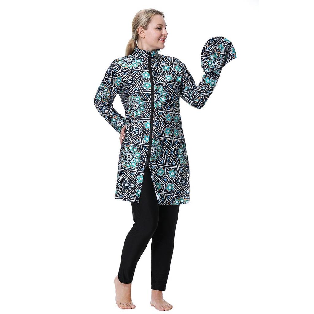 Oversized Plus Size Women's Modest Swimsuit, H1024