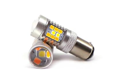 2 Stück LED-Birne BAY15D P21/5W 12-24V 2000lm CANBUS zweifarbig Off-Road