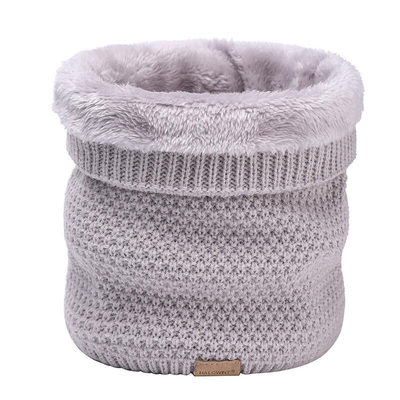 Unisex Winter Fleece-Lined Knitted Neck Gaiter