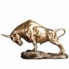 European-Style Bull Sculpture Auspicious Symbol Cow Figure Statue Realistic