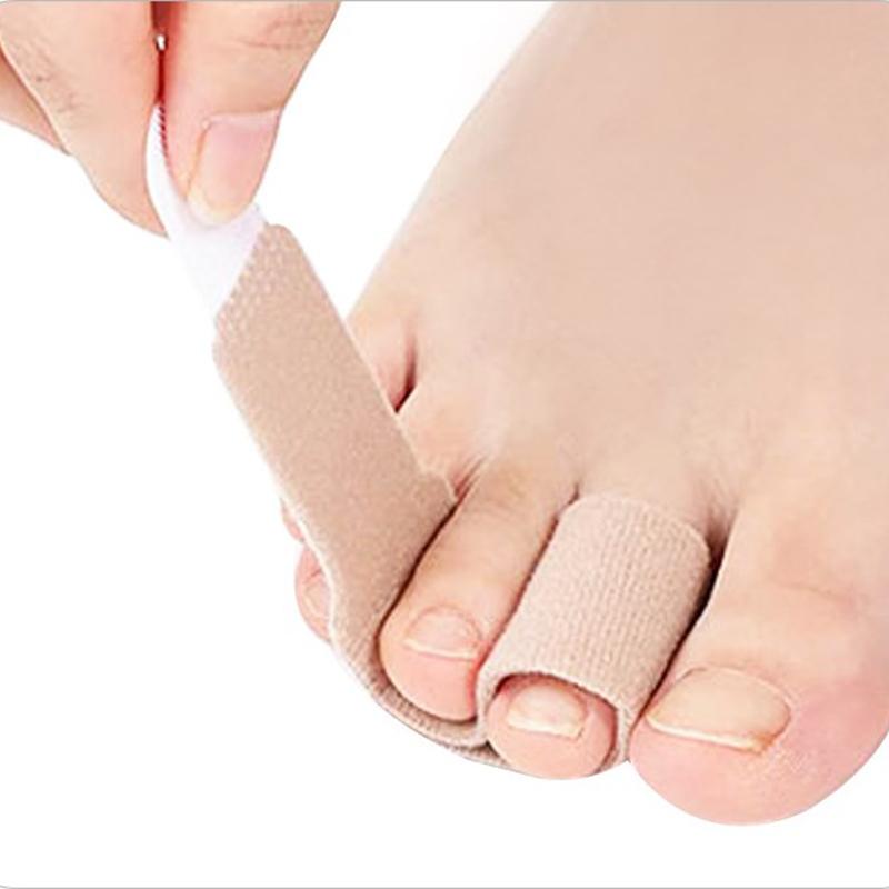 2Pcs Toe Finger Straightener Bend Toe Valgus Corrector Bandage Toe Separator Splint Wraps Foot Stretcher Care Tool