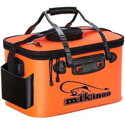 Portable EVA Fishing Bag, Collapsible Fishing Bucket Live Fish Box, Camping Water Container