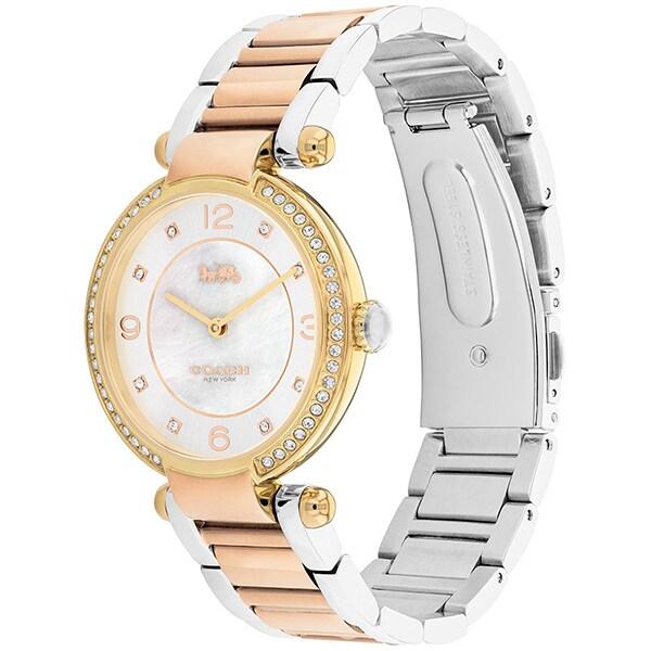 Coach CARY 34mm Stainless Steel White Dial 14504137 Wrist Watch