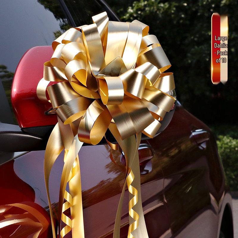 Wedding Car and Room Decor Set with Ribbons and Butterflies