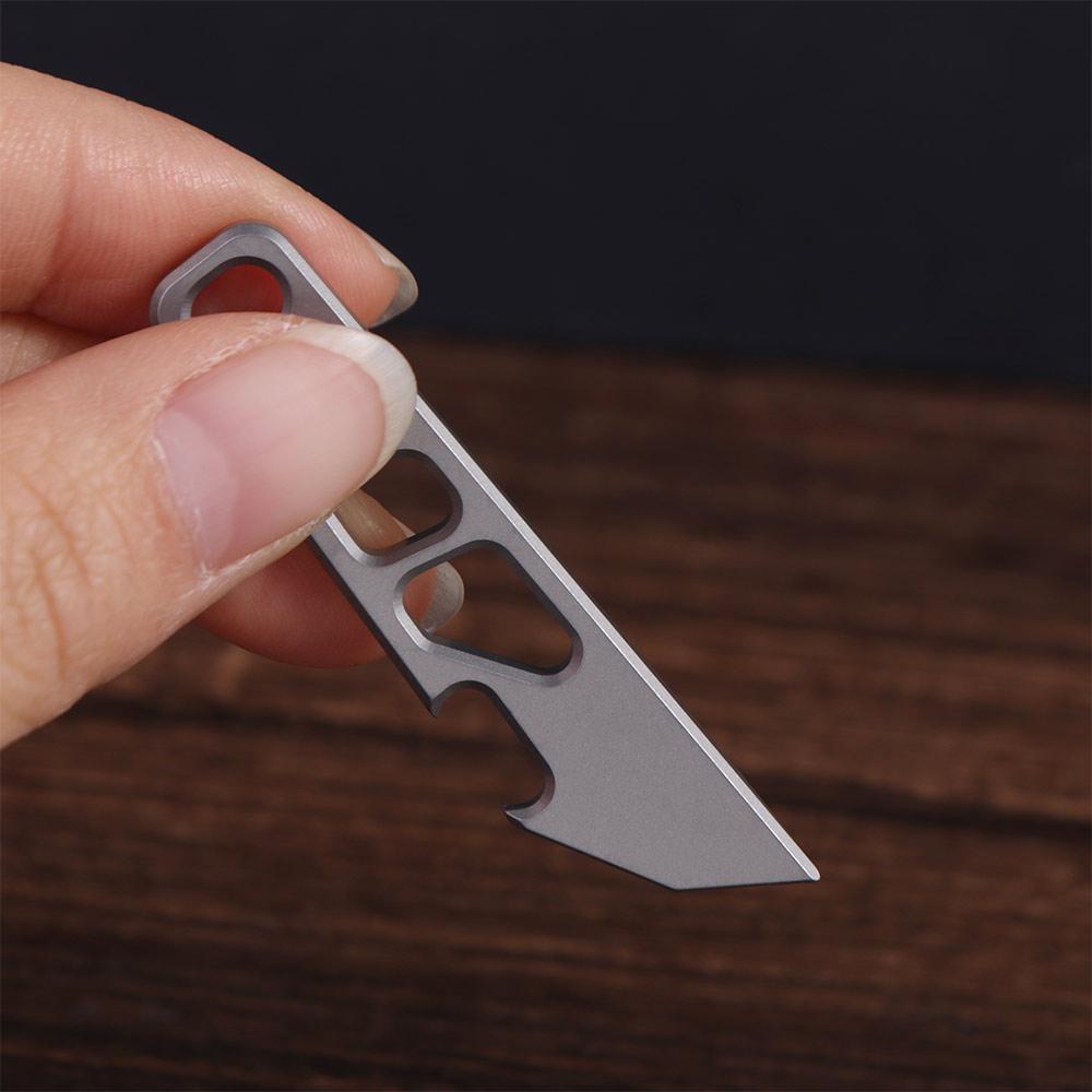 55mm Bottle Opener Multipurpose Keychain Pendant Wrench Mini Pry Bar Key Holder