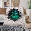 "Emerald Crystal Wall Art: A Glimmer of Nature's Beauty"Blanket Flannel Throw Blanket for Sofa, Bed, Travel, Camping, Office, Couch, Chair,