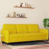 VidaXL 3-Seater Sofa, Seat with Armrests and Backrest, Living Room Furniture, House Interior, Modern, Yellow 359458