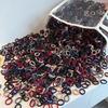 NEW 100/300PCS Colorful Basic Nylon Ealstic Hair Ties for Girls Ponytail Hold Scrunchie Rubber Band Kids Basic Hair Accessories