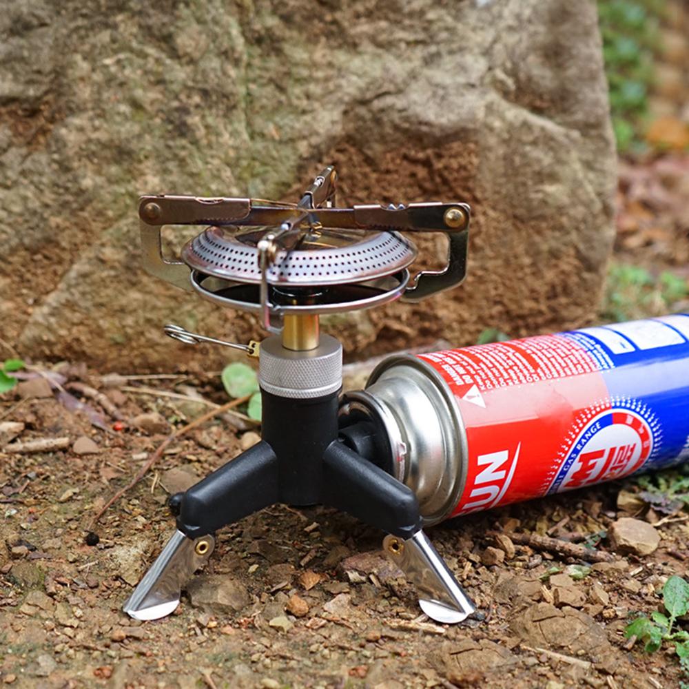 Outdoor Camping Gas Stove Adapter Portable Transfer Head Adapter Foldable Gas Converter Cooking Accessory