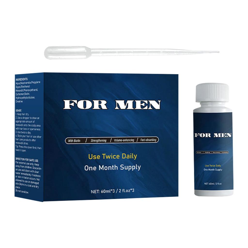 Men's Hair Serum Promotes Hair Growth And Strengthens Hair Serum Volumens Hair Volume And Nourishes The Scalp,60ML*3