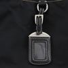 PRADA Logo embossing Tote Bag black Nylon/leather Women Used