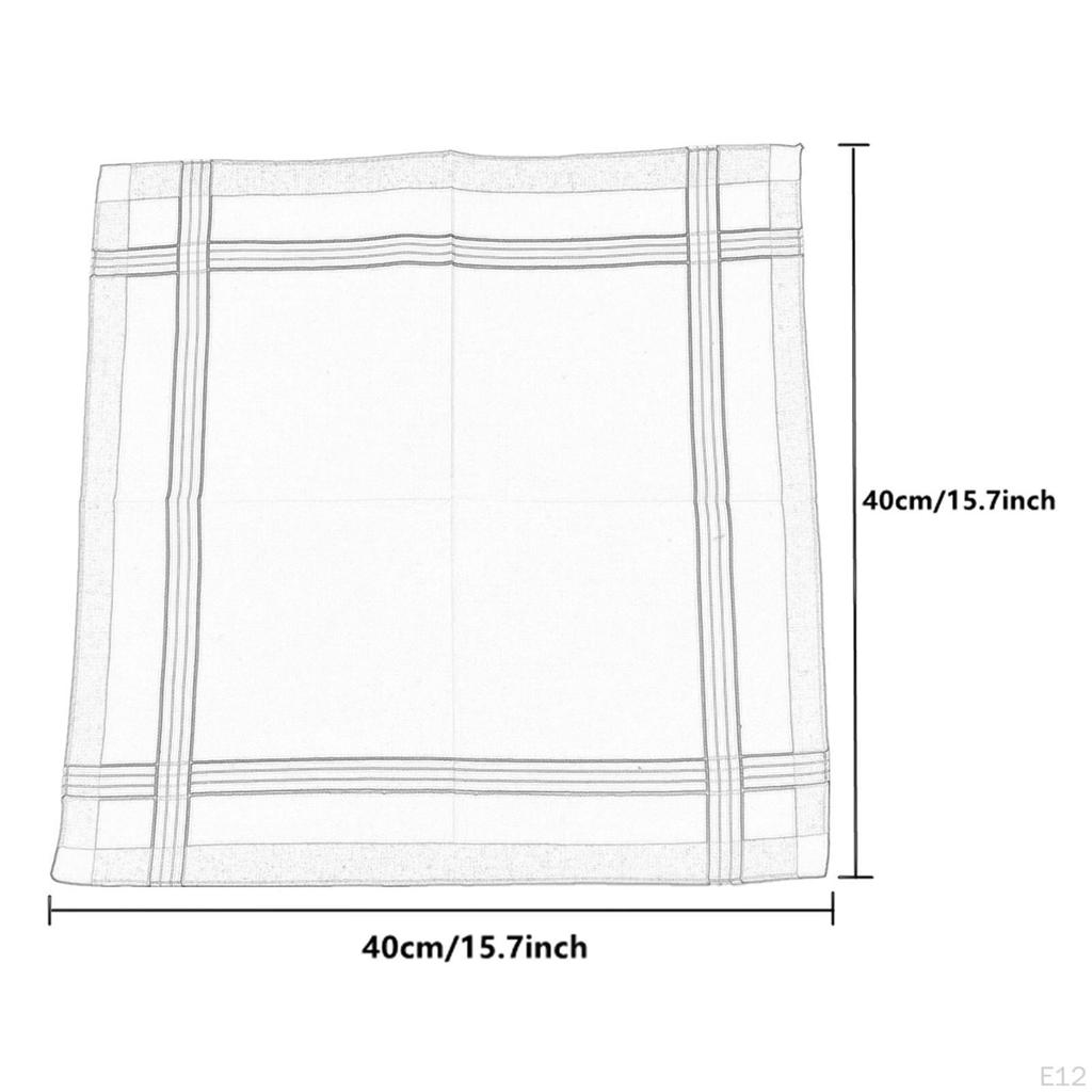 Cloth Men Handkerchiefs Hanky Kerchief Pocket Square Hankies for Grooms Weddings