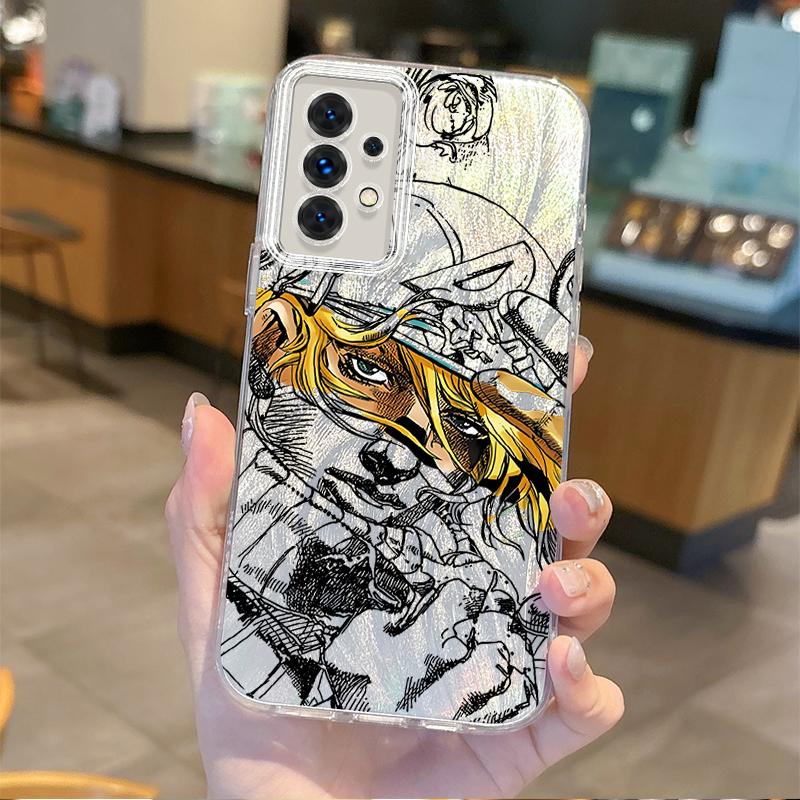 Coque de téléphone JoJo Steel Ball Run Chaude Pour Samsung Galaxy S25 S24 S23 S22 S21 Plus Ultra A73 A72 A71 A55 A54 A53 Coque Rigide Antidérapante