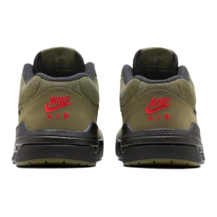 Air Jordan Stadium 90 GS Medium Olive Barnesko Grønn Universitetrød Sail HF6014-201