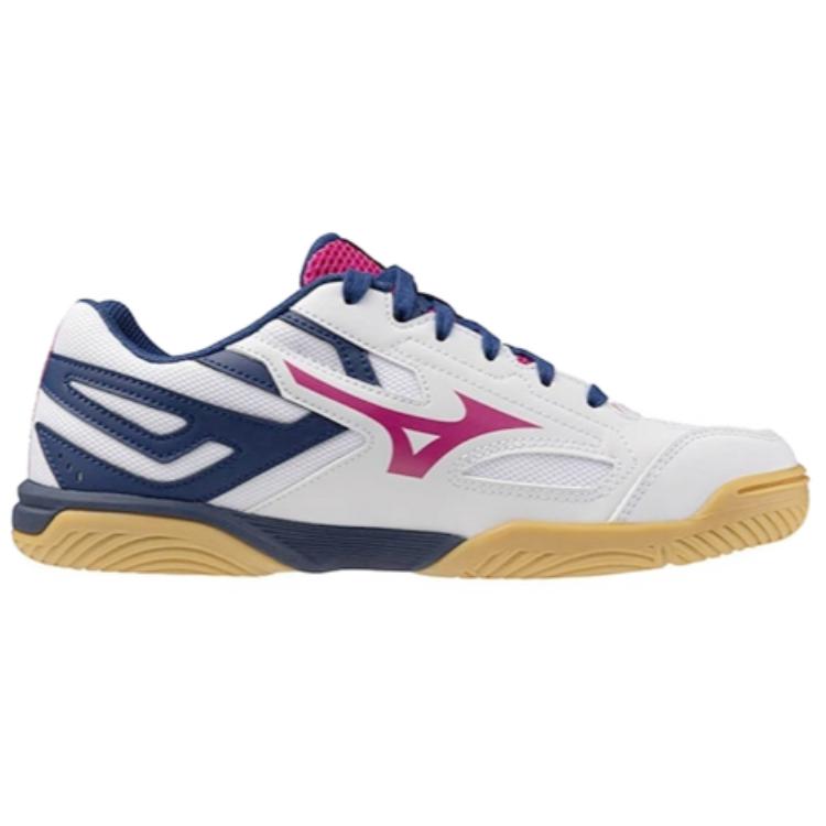 Mizuno Wave Kaiserburg 8 Wide White Navy Pink Women Sneakers Gum 81GA242004