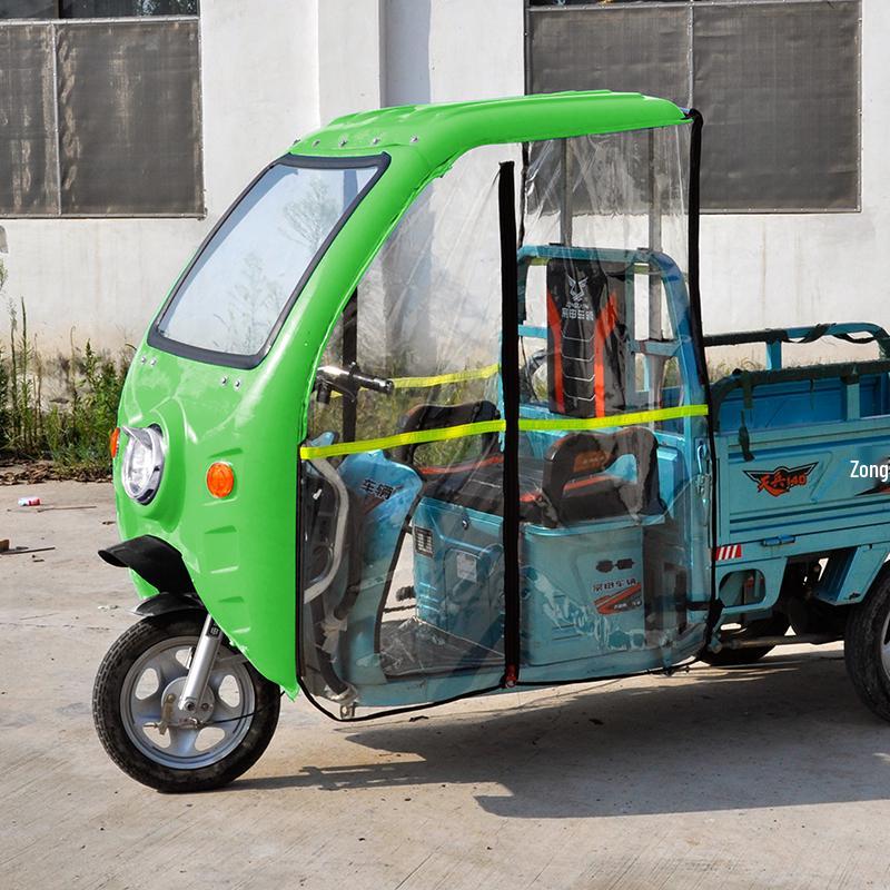 Auvent Pare-soleil Imperméable pour Tricycle Électrique