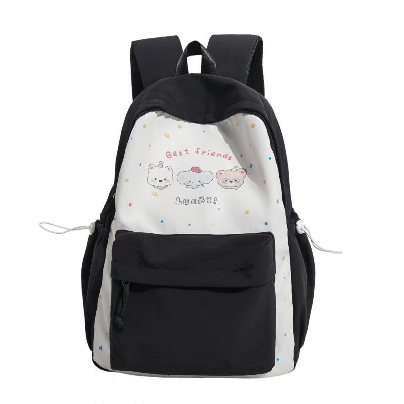 Schoolbag new casual small fresh cute printed backpack junior high school student schoolbag simple and light commuting versatile backpack
