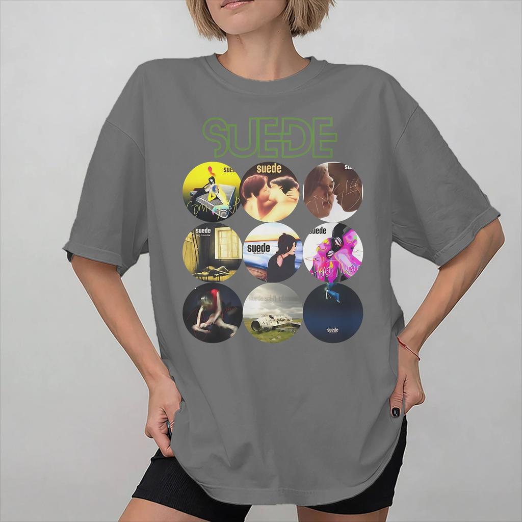 Suede rock band Tee Shirt for Unisex Women Gift Idea T Shirts 100 Cotton Clothes