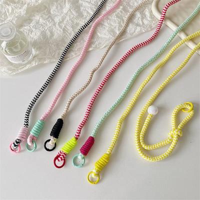 Adjustable Lanyard Crossbody Shoulder Straps Keychain Key Ring Braided Rope With  Replacement Patch For Accessories