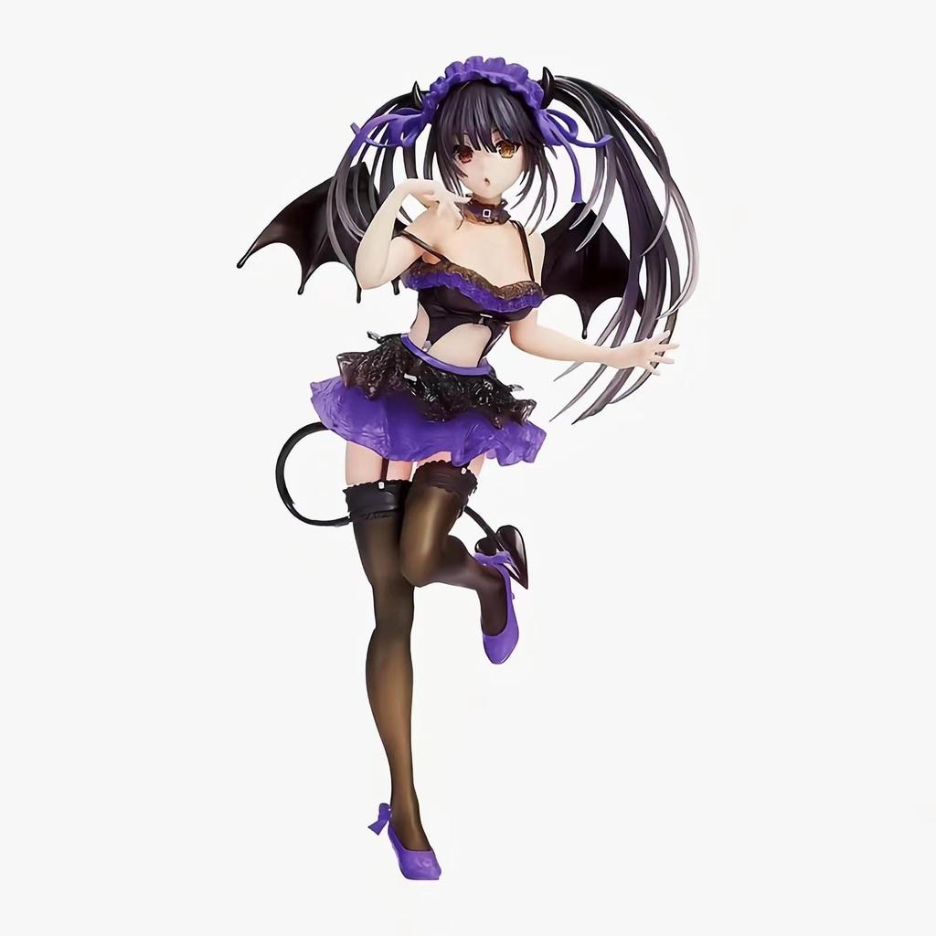 Tokisaki Kurumi - biało-fioletowa figurka elfa w kształcie małego diabła do wykorzystania w scenerii Date A Live.