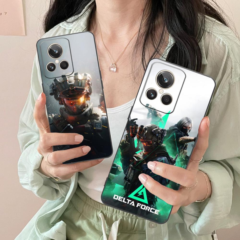 Game Delta Force Matte TPU Mobile Phone Case for Realme 15 14 13 12 11 10 9 Pro Plus T i Lite 5G Colorful Printing Cover