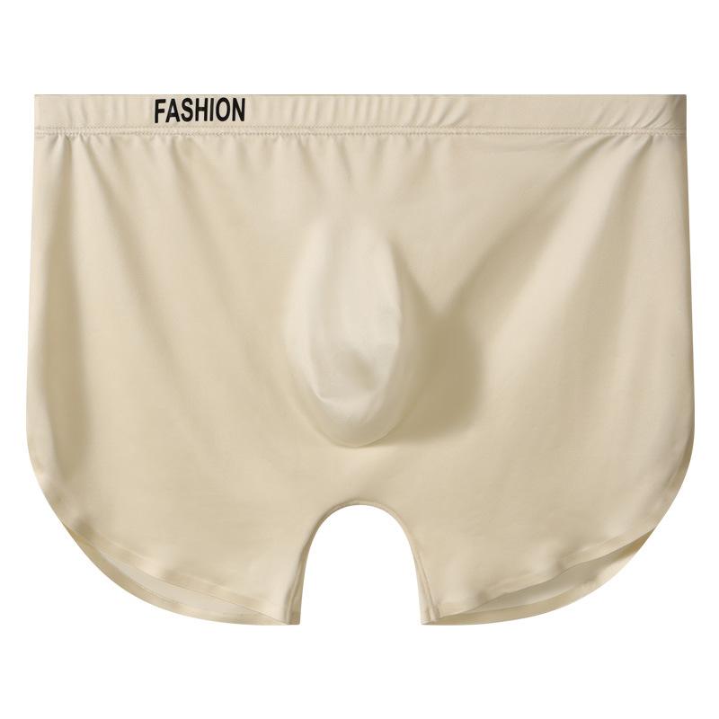 Male Spring and Summer Fashion New High-grade Sports Ice Silk Antibacterial Flat Angle Underwear