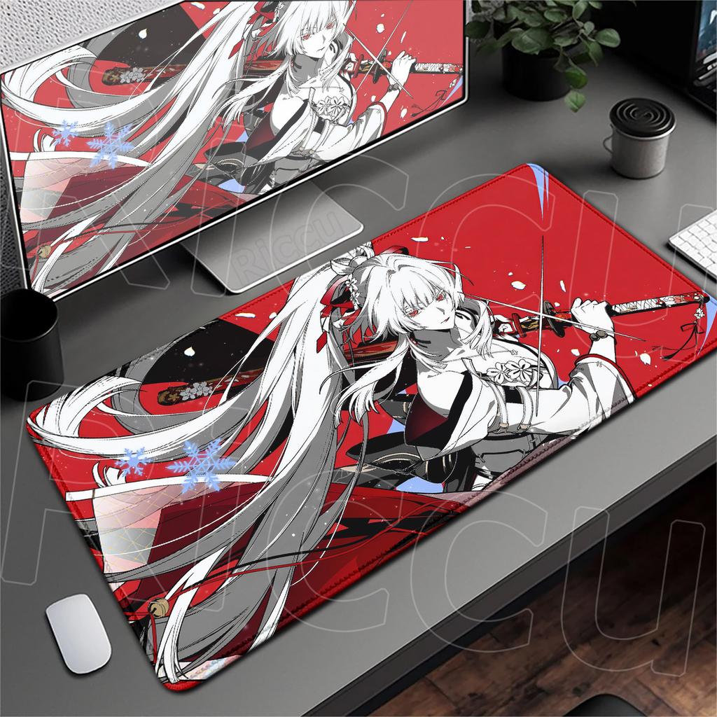XXL Computer Non-slip Rubber Mousepad Wuthering Waves Gamer Deskmat Cute Cartoon Notebook Rug Hiyuki Keyboard Gaming Accessories