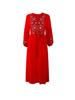 Ethnic Lijiang Dali Embroidered Long Vacation Dress for Women - Slimming Thailand Beach Style (F647)