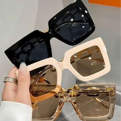 Large Frame Square Vintage Sunglasses Men Women Brand Designer Sun Glasses Fashion Retro Outdoors Shades