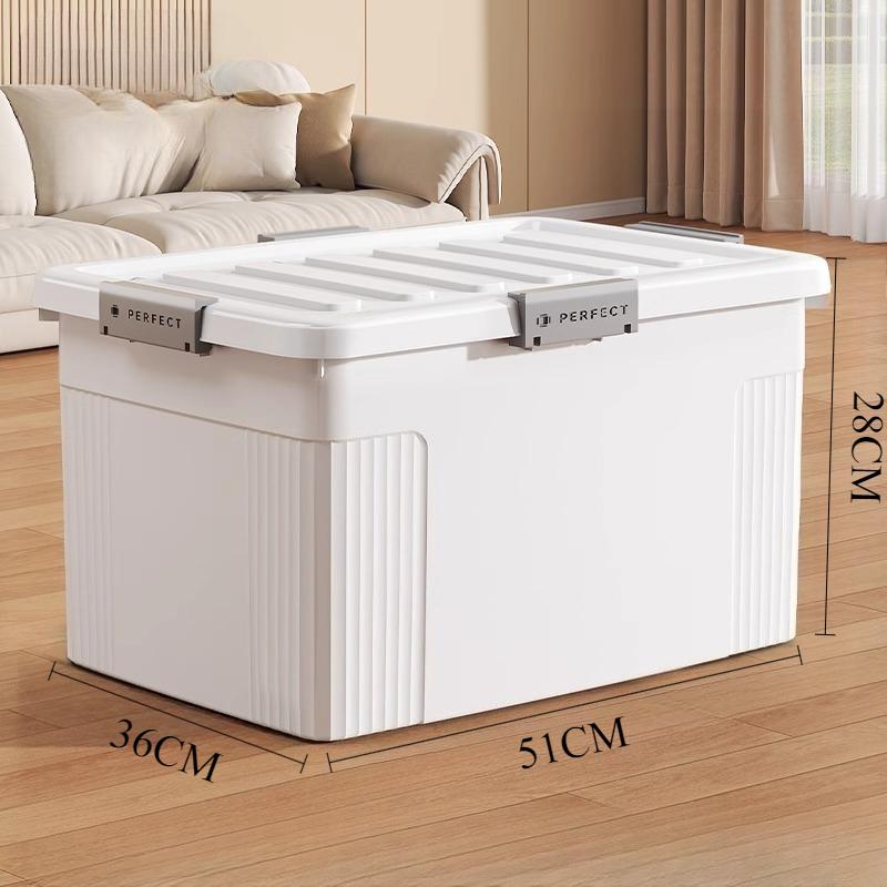

Plastic Clothes Storage Box With Wheeled Large Capacity Simple Storage Case Toy Shoes Organizer Boxes Home Bedroom Organization