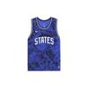 Alphabet Logo Print Basketball Tank Top Men Tops Bright-Blue DN1134-452