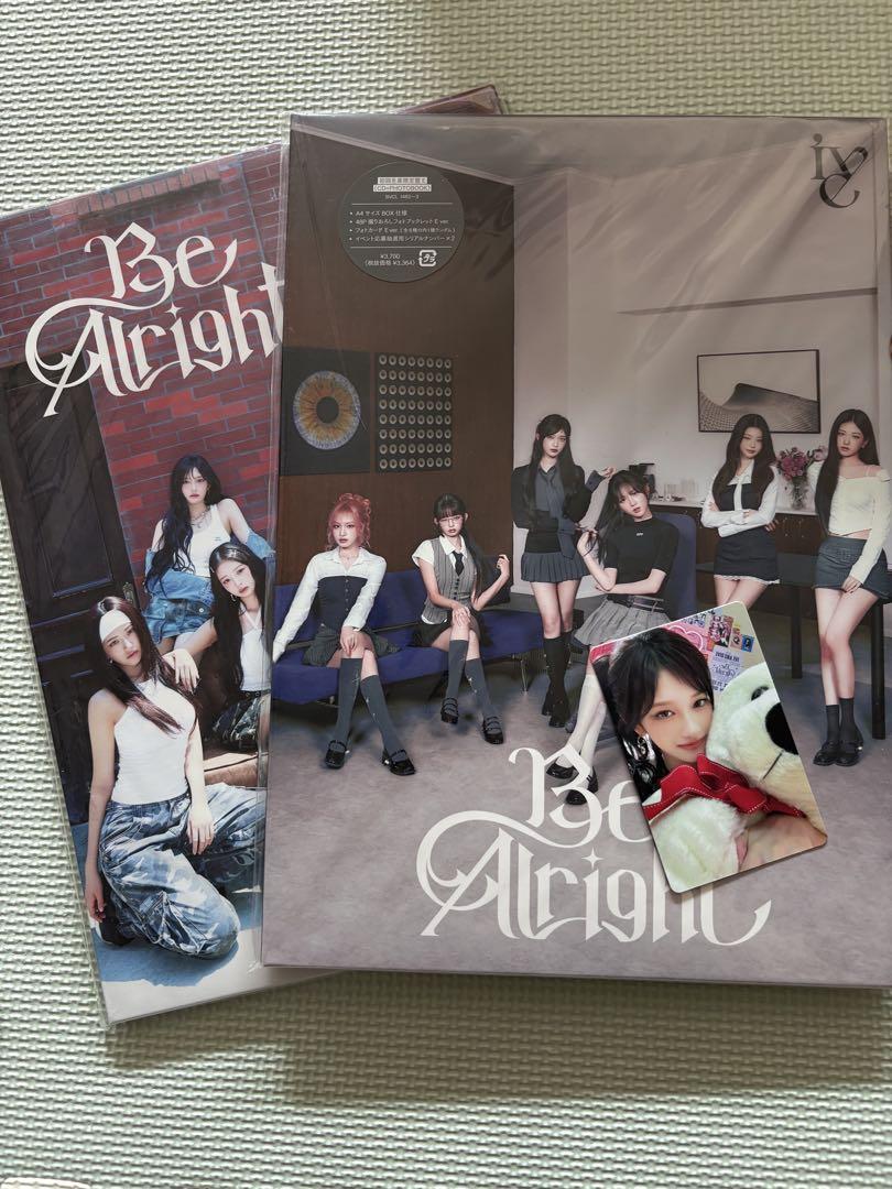 

[USED] IVE Be Alright CD 2 types trading card Iso