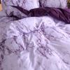 Versatile Marble Pattern Soft Bedding Duvet Cover Set With Matching Pillowcase Choices