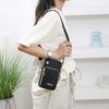 Minimalist Women's Phone Sling Bag – Lightweight Nylon Crossbody with ID Pocket, Ideal for Travel & Shopping