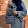 Fashion Large Tote Puffer Shoulder Bag Stylish and Spacious Handbag for Women