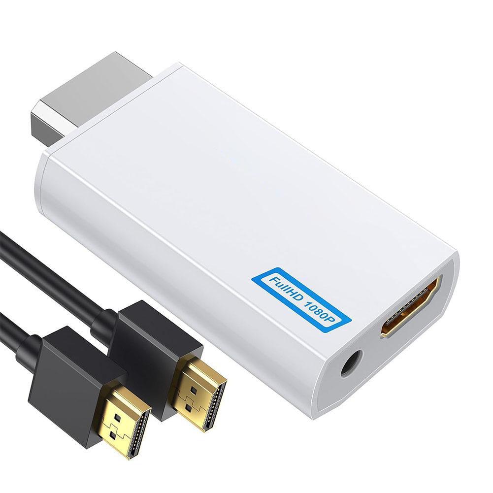 Wii To HDMI-Compatible Converter 1080P Full HD Adapter Connector 3.5mm Video Audio for PC HDTV Monitor Wii2HDMI-Compatible 1PCS