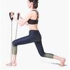Resistance Stretch Rubber Band Training Rope Tube Workout Fitness Exercise for   Gym Black