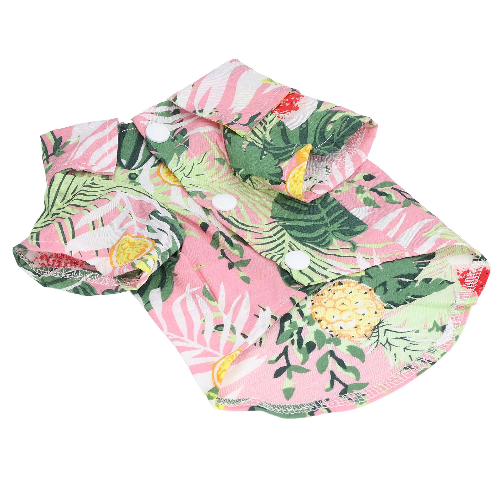 Pet Hawaiian Shirt Cute Breathable Cotton Hawaiian Dog Summer T Shirt for Cats Dogs RabbitsXL XL