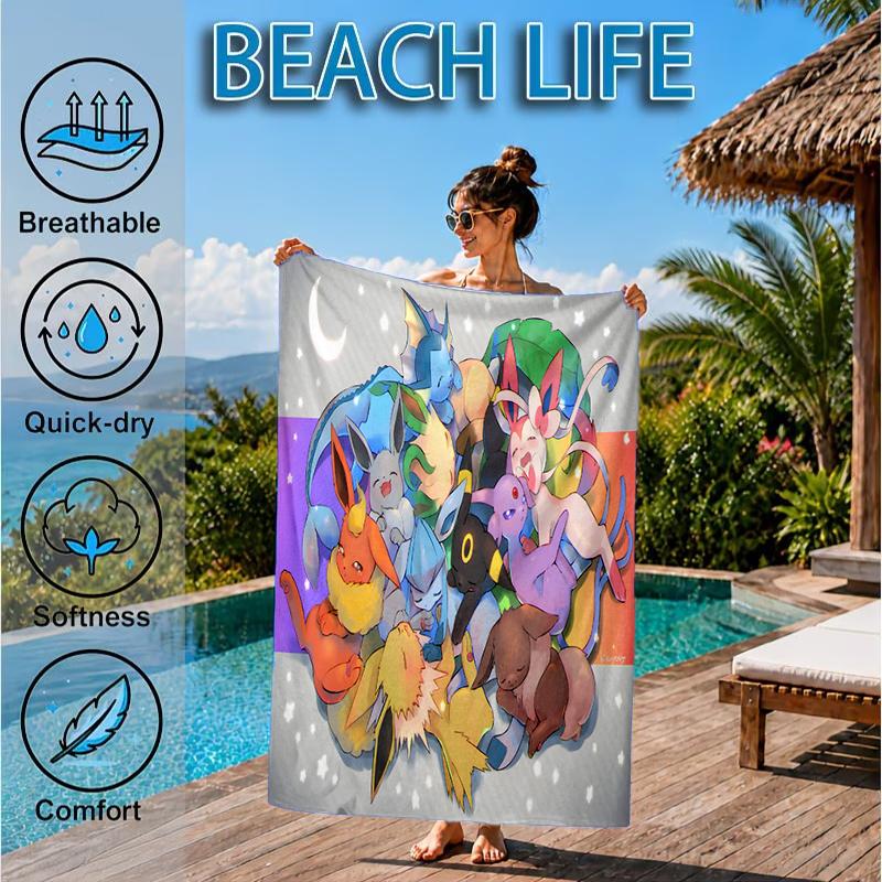 Elves Family Beach Towel, Microfiber Beach Towel, Perfect For Pool, Beach, Travel, Home Decor Beach Party Fan gifts