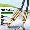 3.5mm To 6.5mm Sound Cord 1.5m interlaced Nylon Weaved Cord For Guitar And Computer Clear Tone