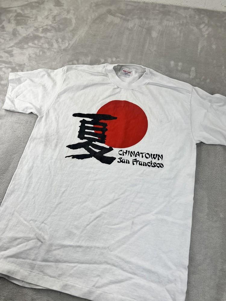 

Vintage 90s Chinatown San Francisco Shirt Mens Large Single Stitch Made USA Unisex T-Shirt S
