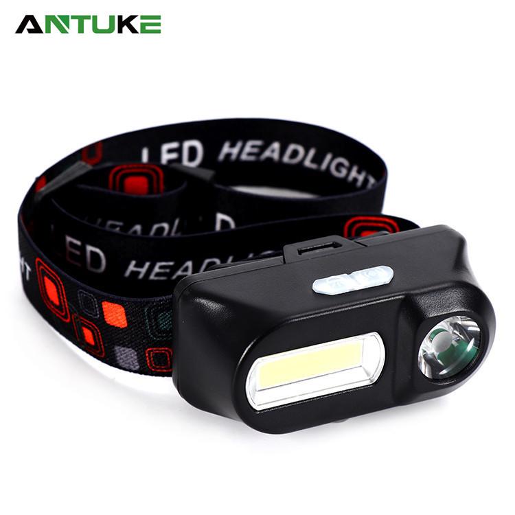 Multifunctional USB Rechargeable COB Headlamp with 18650 Battery for Outdoor and Emergency Use