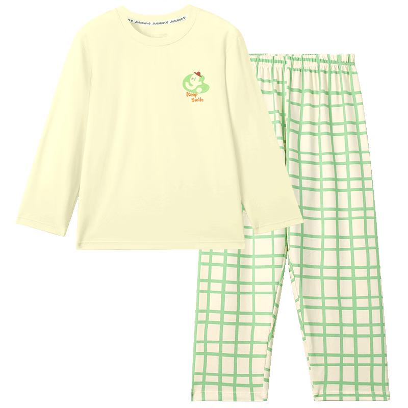 Детский тонкий хлопковый комплект пижамы с длинным рукавом Jiujueban 170