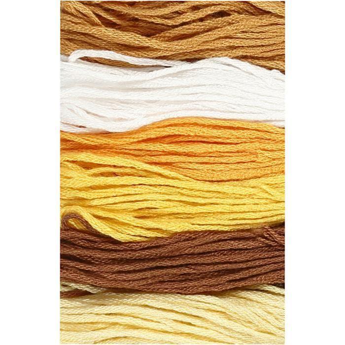 Premium 6-strand Embroidery Thread - 100% Mercerized Cotton. Ref 412700