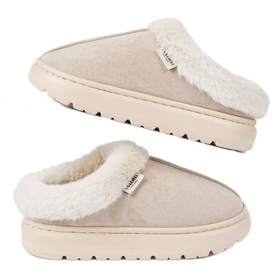 Nouvelles Pantoufles Moelleuses, Chaussures Chaudes en Coton Antidérapantes pour la Maison, Hiver Femmes Plus Pantoufles en Coton Épais