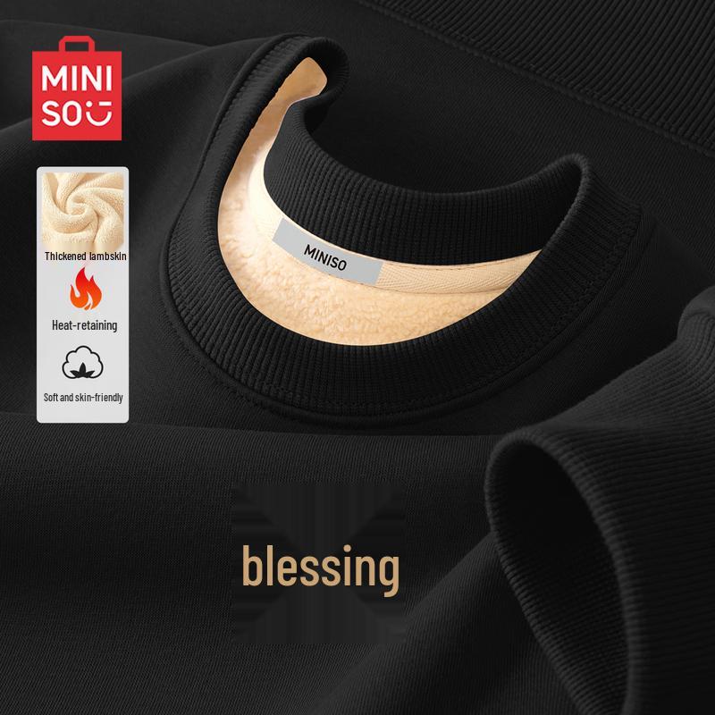 MINISO Men s Lucky Year Fleece-Lined Sweatshirt XL